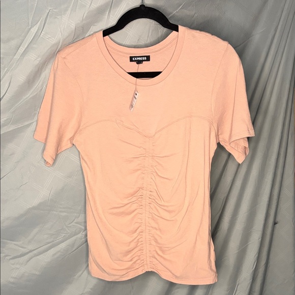 Express Women's Blush Short Sleeve Top - Picture 2 of 4